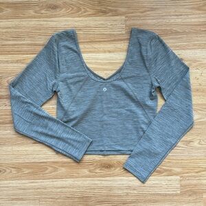 lululemon athletica Gray Long Sleeve Top